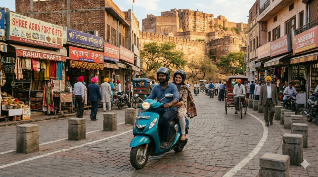 Skip the Traffic: Discover Agra on Two Wheels